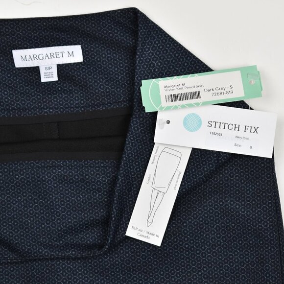 Stitch Fix Margaret M Vivian Knit Pencil Skirt NEW S - Picture 4 of 4